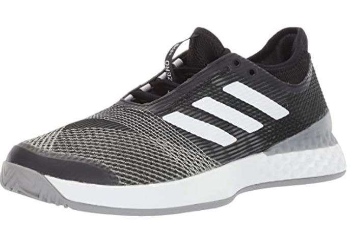 Adidas mens Adizero Ubersonic 3 – Breathable Tennis Shoes with Wide Toe Box for Bunions