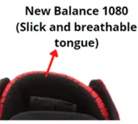 tongue design of new balance 1080 shoes