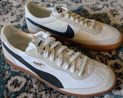 Nike killshot shoes have clean look as compared to Puma Liga shoes