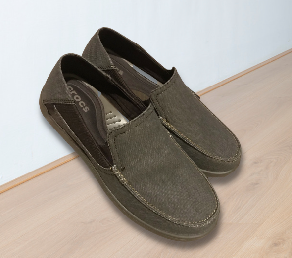Crocs Men's Santa Cruz 2 Luxe Slip-On – Comfortable Shoes for Sciatica Problems