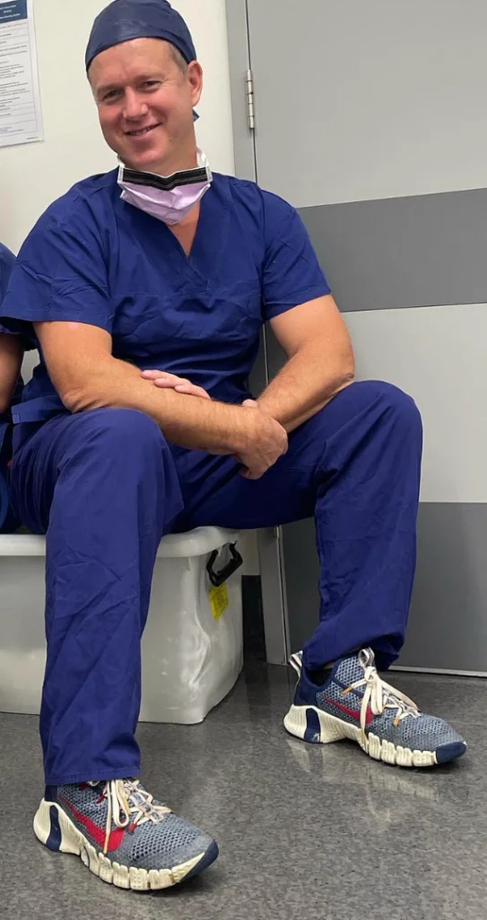 sneakers with scrubs