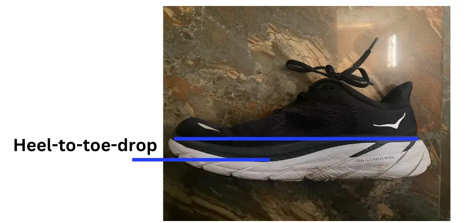 heel-to-toe drop of Hoka shoes