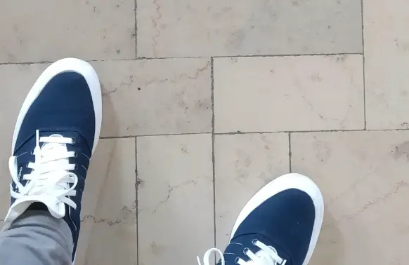 Vans on tiles